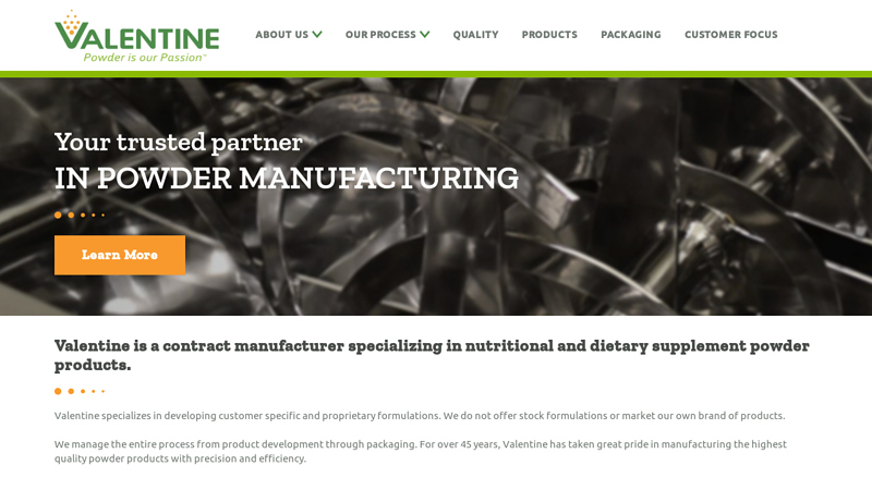 VEI | Turnkey Contract Manufacturing of Powders for Over 40 Years