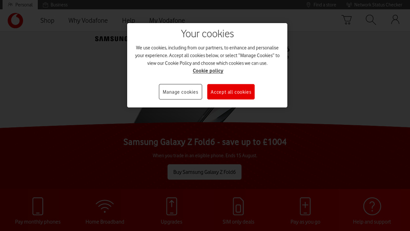 Vodafone C Our Best Ever Network | Now With 5G
