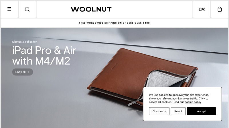 WOOLNUT | Swedish design house. Premium accessories made for tech.