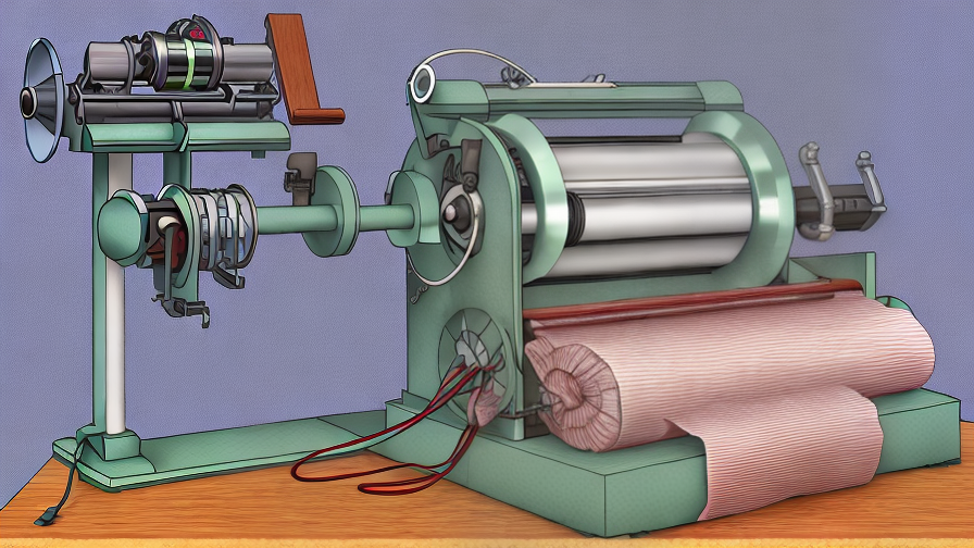 fabric rewinding machine