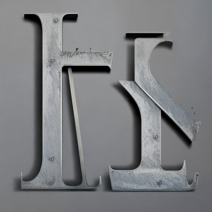 steel letters