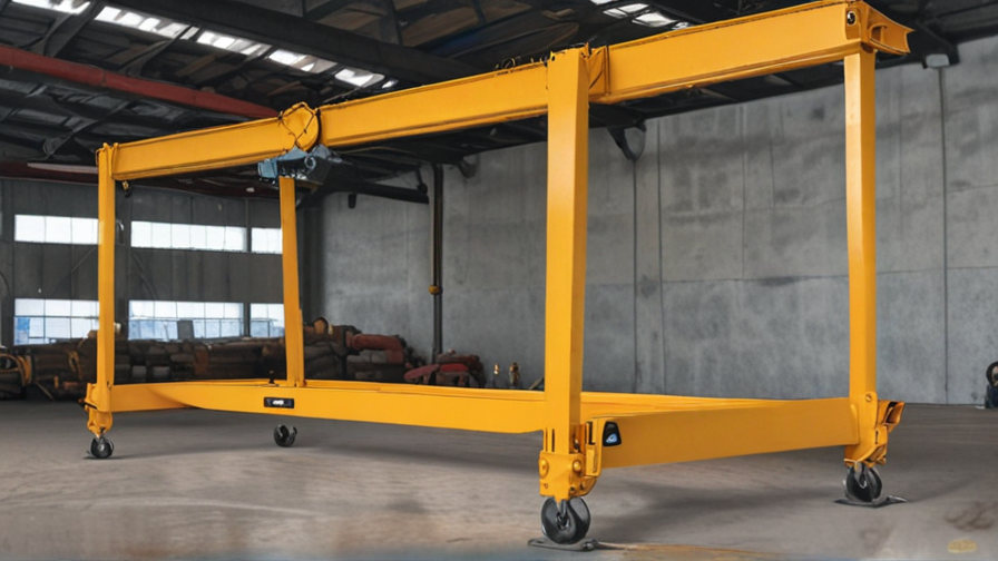 5 ton free standing bridge crane