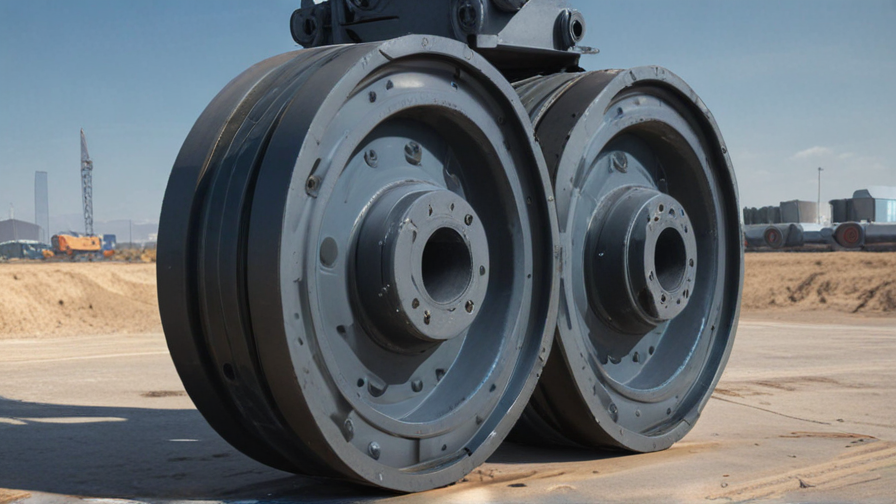 are the wheels on a crane with open grooves