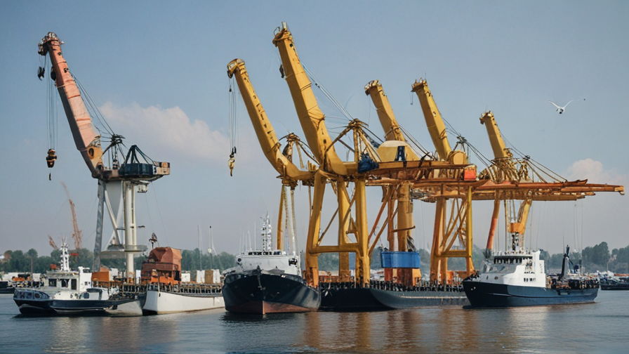boats with cranes