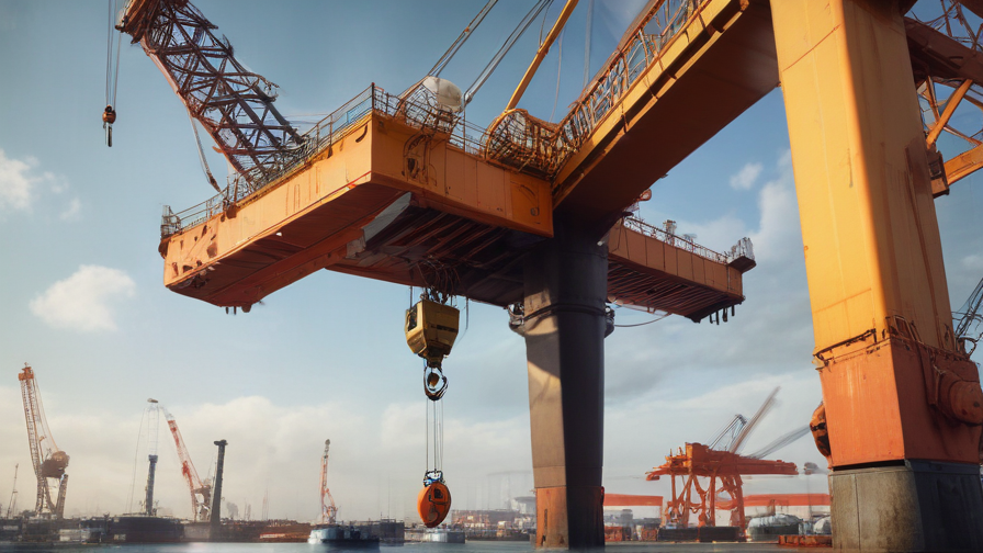 crane in port
