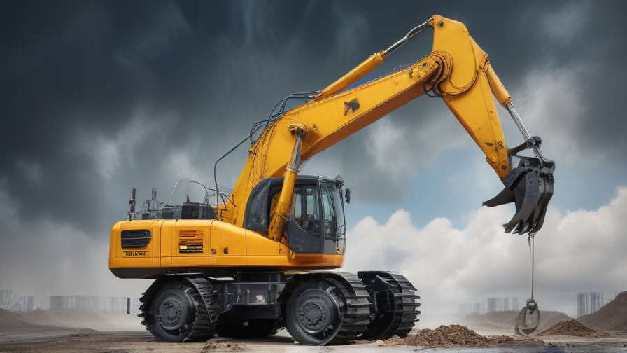 crane lifting excavator