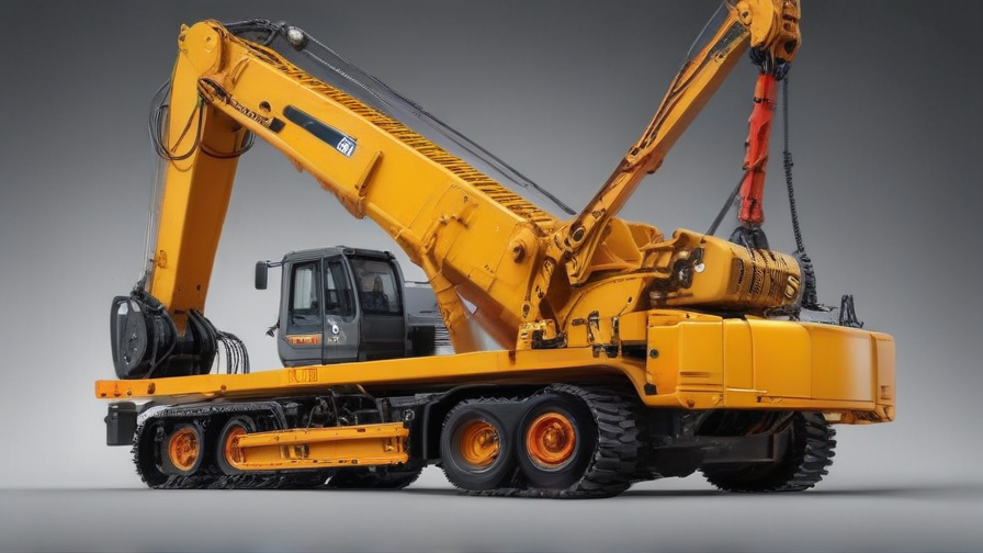 crane lifting excavator