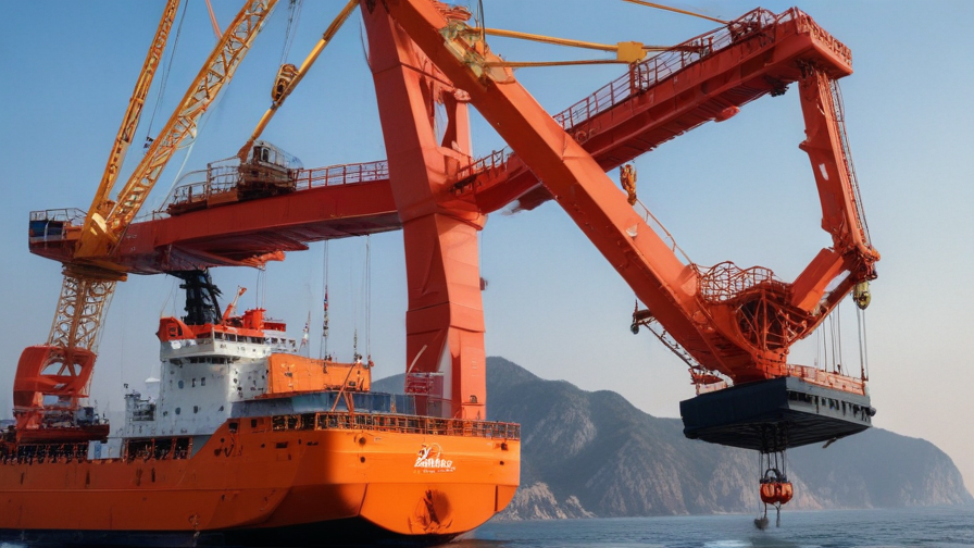 crane on a boat