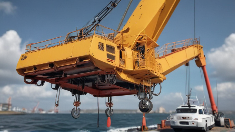 crane on a boat
