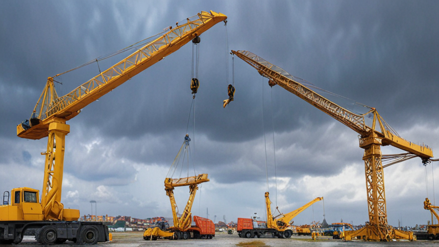 cranes at work