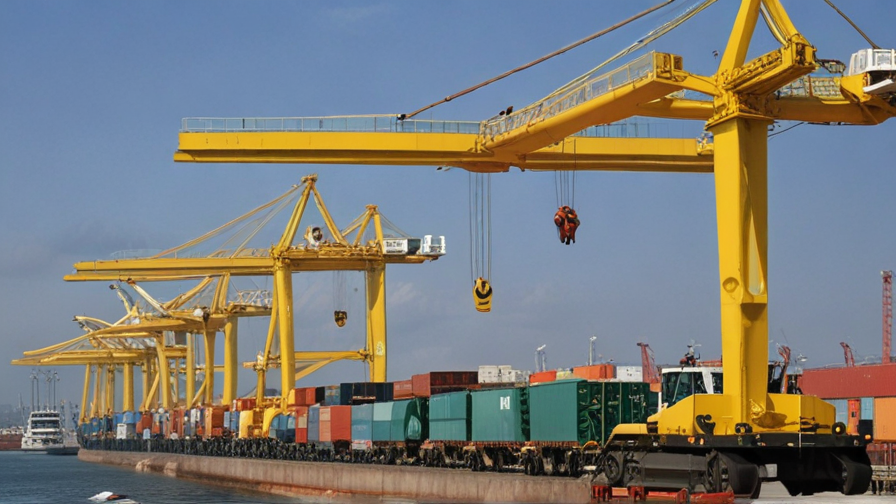 cranes in port