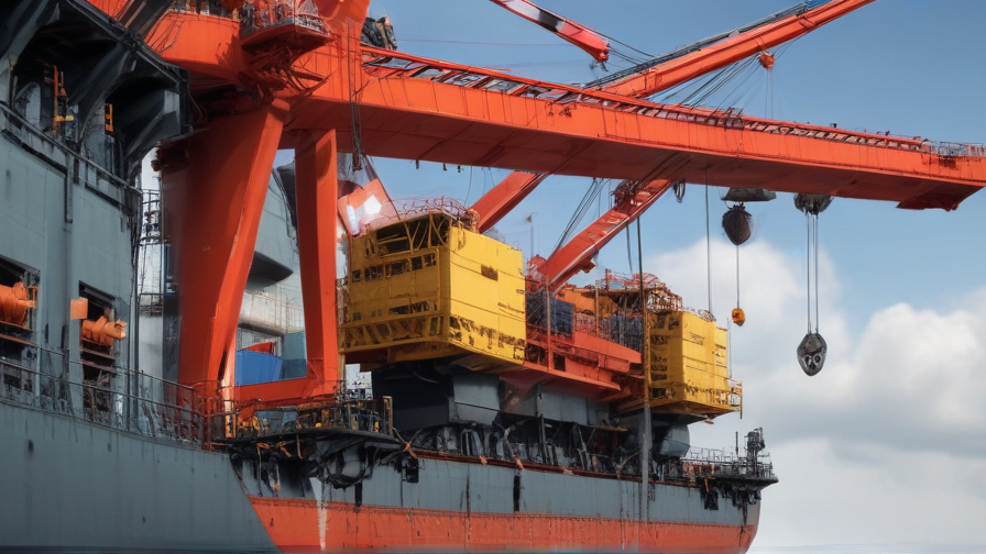 cranes in ship