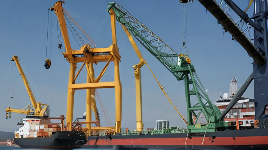 cranes in ship