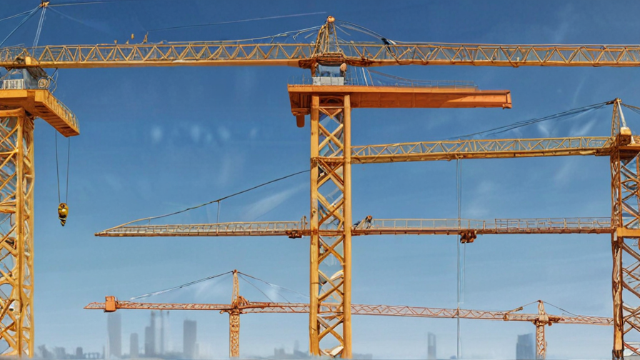 different types of construction cranes