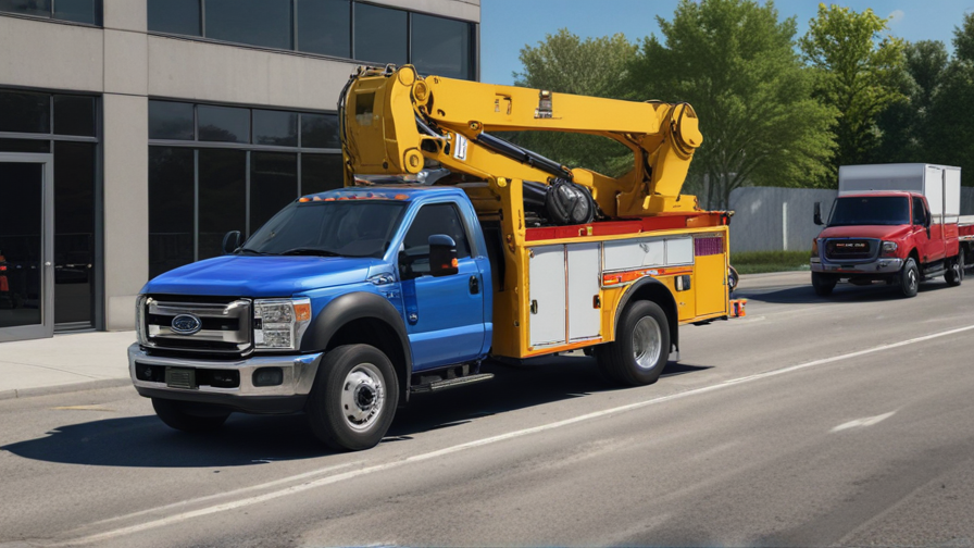 f550 service truck with crane
