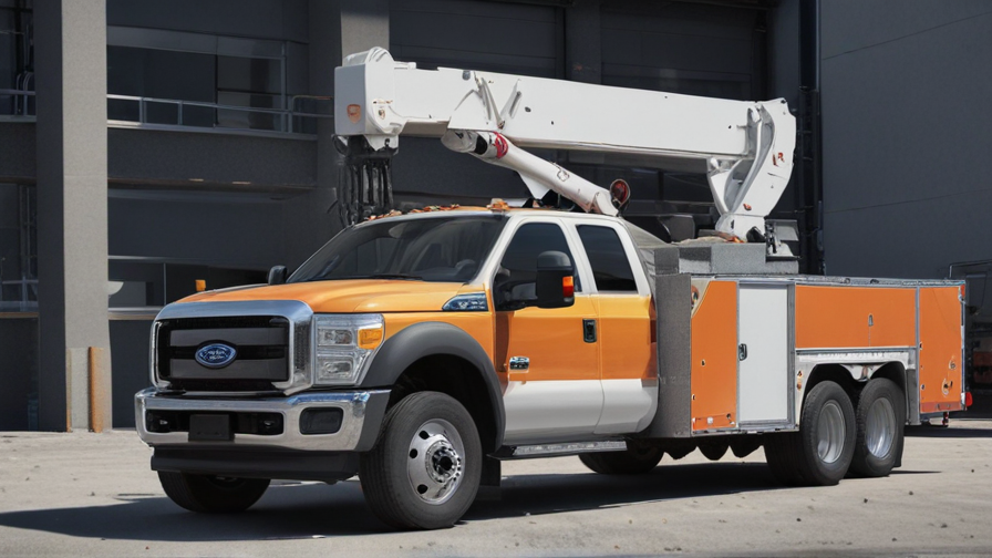 f550 service truck with crane