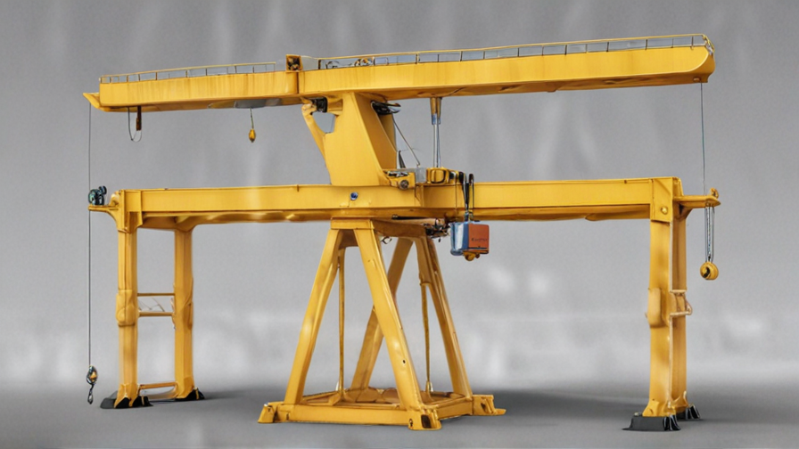 free standing bridge crane