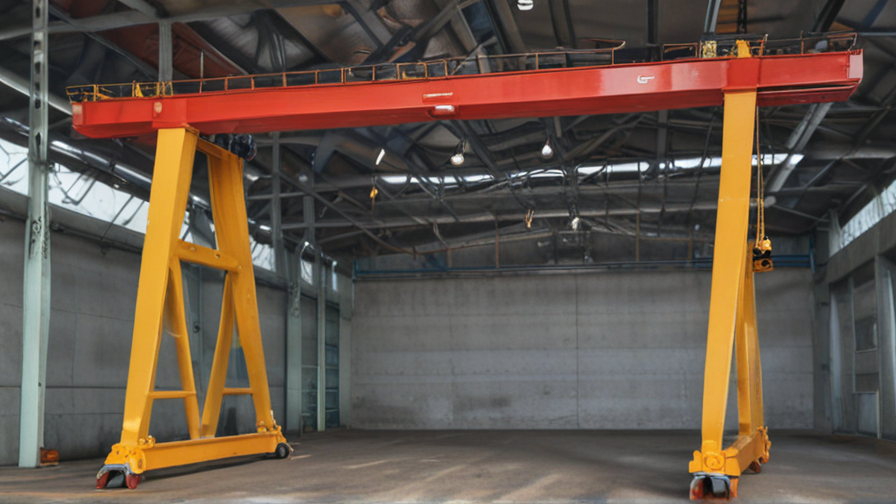 free standing bridge crane