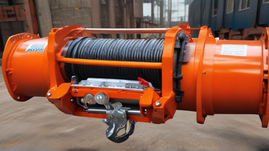 hydraulic crane winch