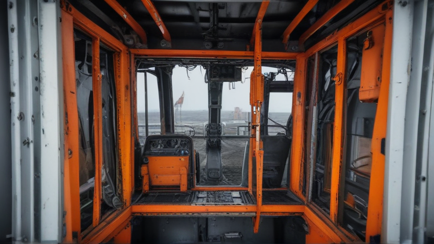 inside a crane cabin