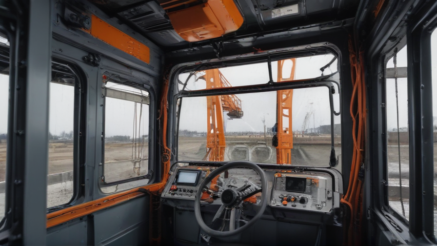 inside a crane cabin