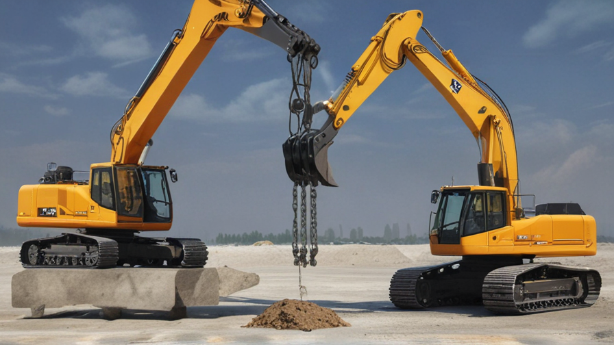 lifting excavator with crane