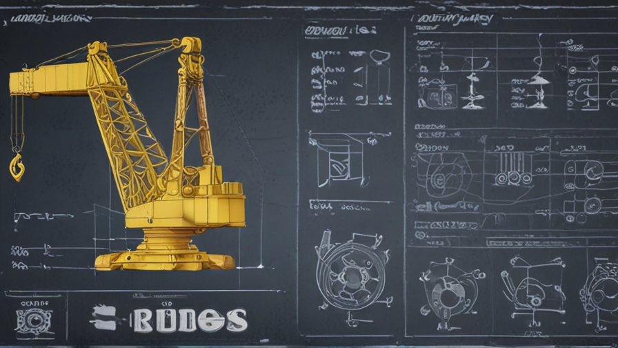 parts of a crane diagram