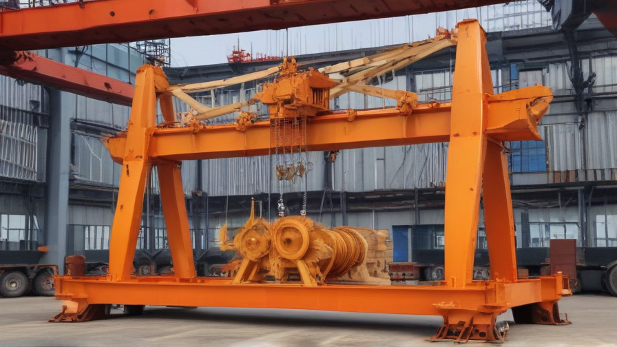 portable wooden gantry crane