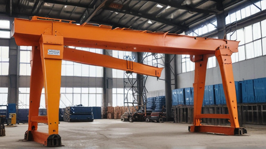 portable wooden gantry crane