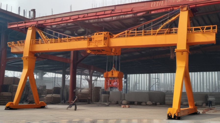 portable wooden gantry crane