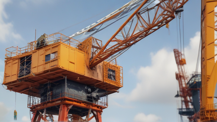 tower crane with luffing jib