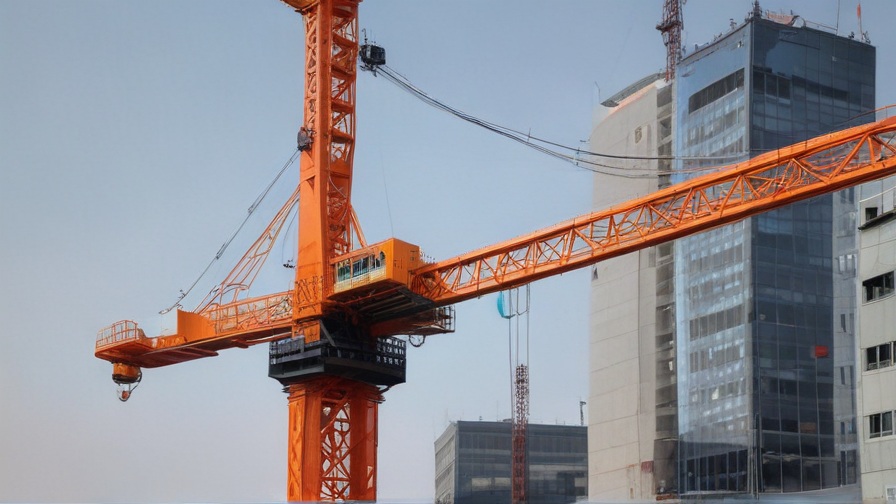 tower crane with luffing jib