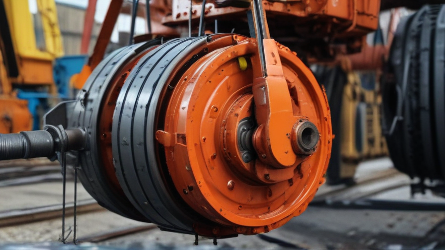 wheels on a crane with open grooves