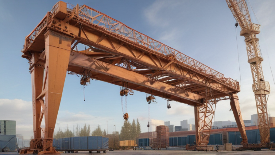 wooden gantry crane