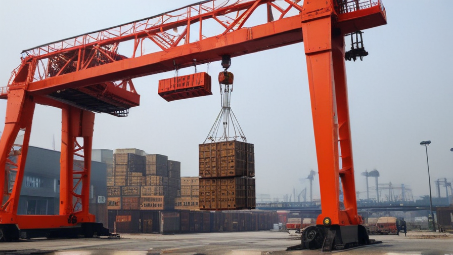 wooden gantry crane