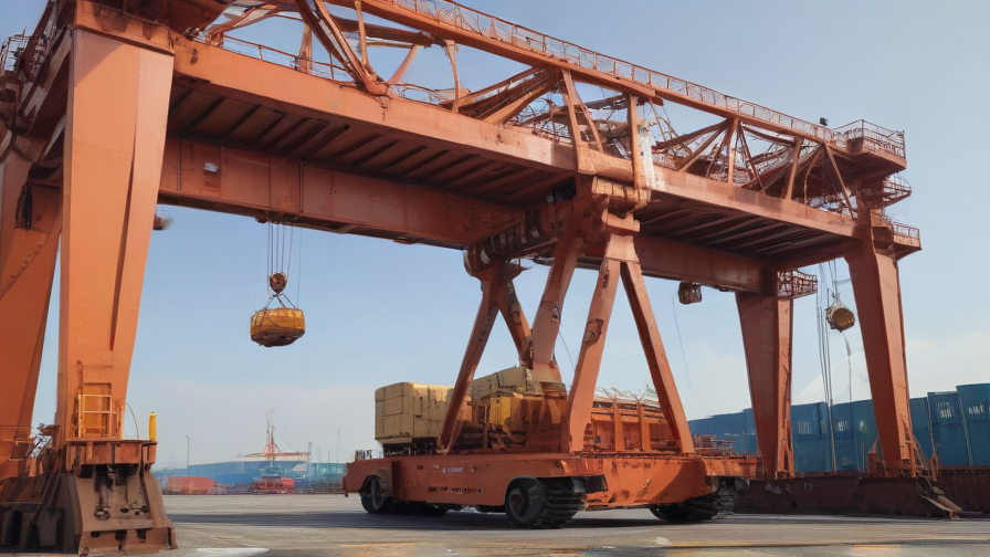 wooden gantry crane
